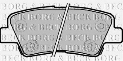 BORG & BECK bbp2220 -  Комплект тормозных колодок, дисковый тормоз